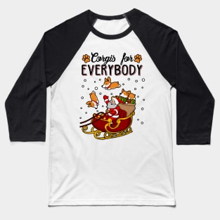 Corgis For Everybody Christmas Sweater Baseball T-Shirt
